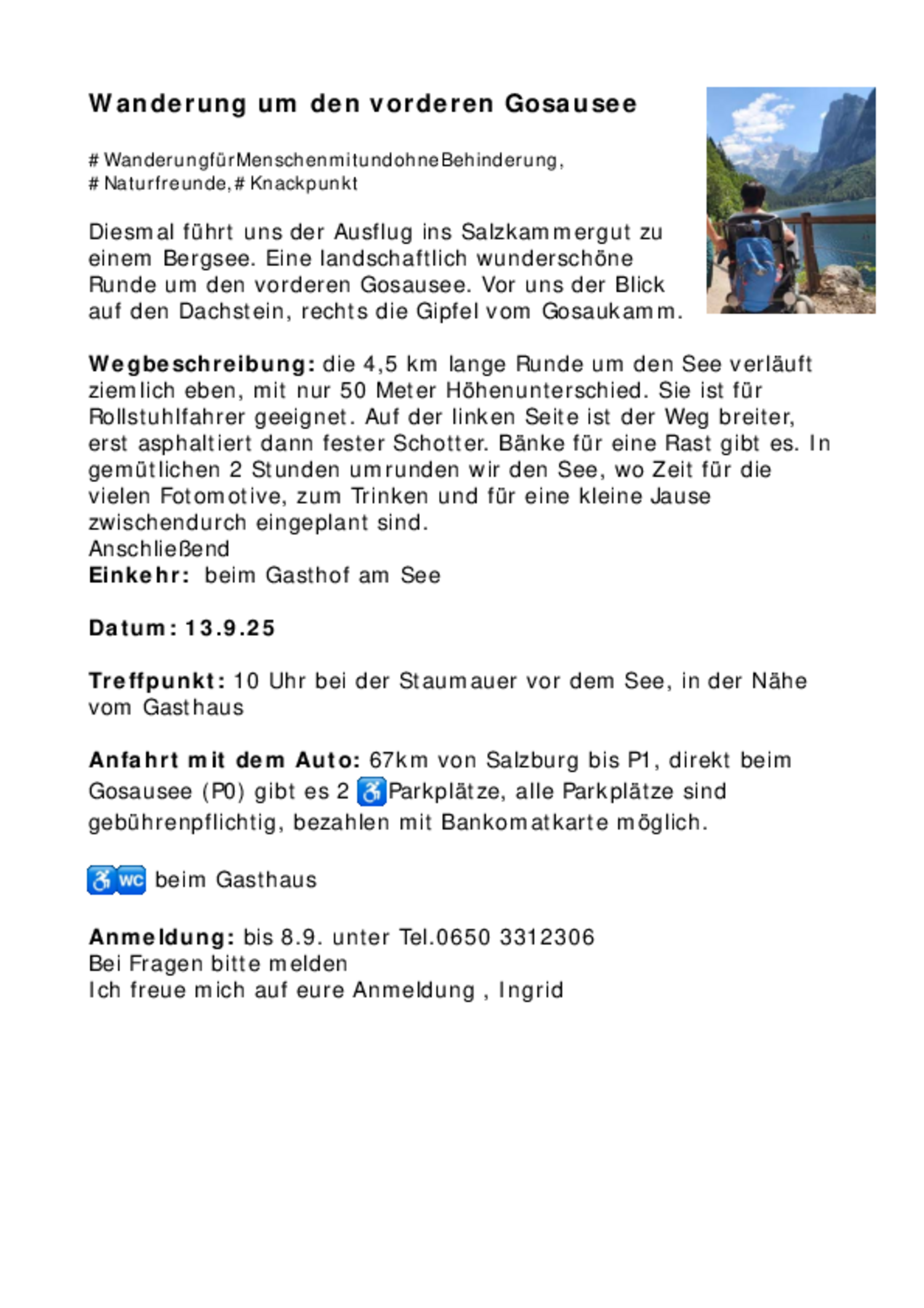 Wanderung Gosausee